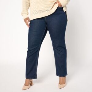 Me By Jennie Garth Indigo Johnny Straight Leg Jean Size 10 NWT